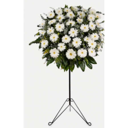 ferforje beyaz gerbera